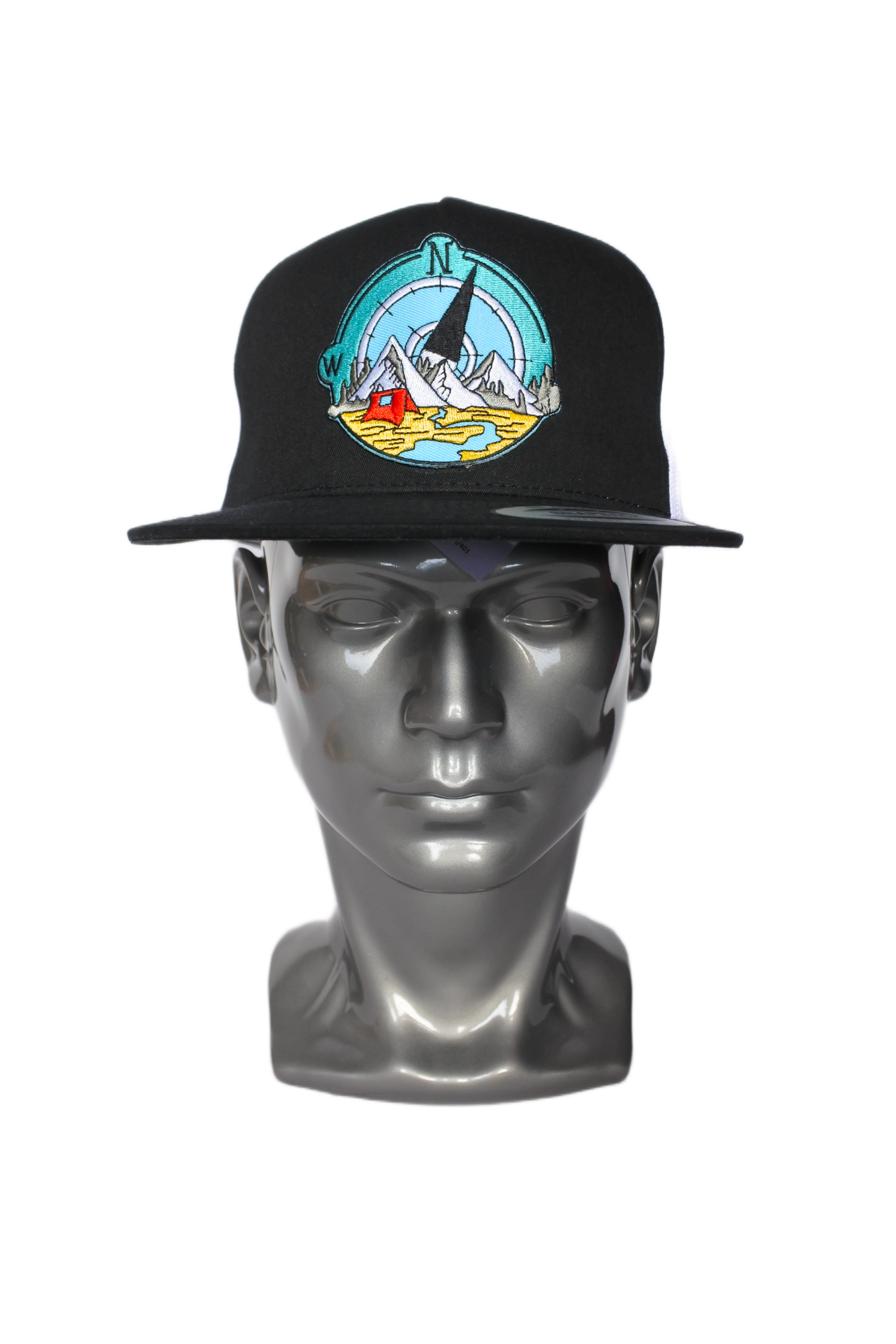 Snapback " Boussole " (noir/blanc)