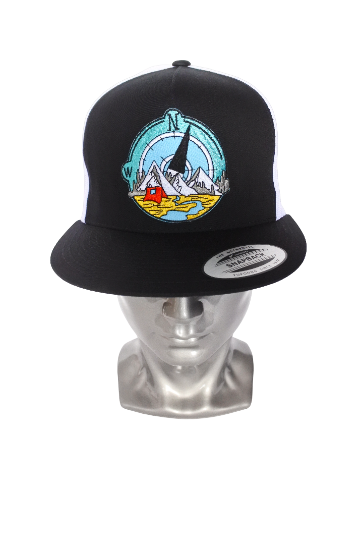 Snapback " Boussole " (noir/blanc)