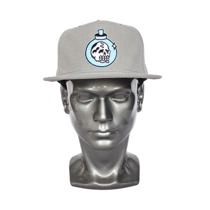 Snapback "Élixir Tête de Mort" (gris)