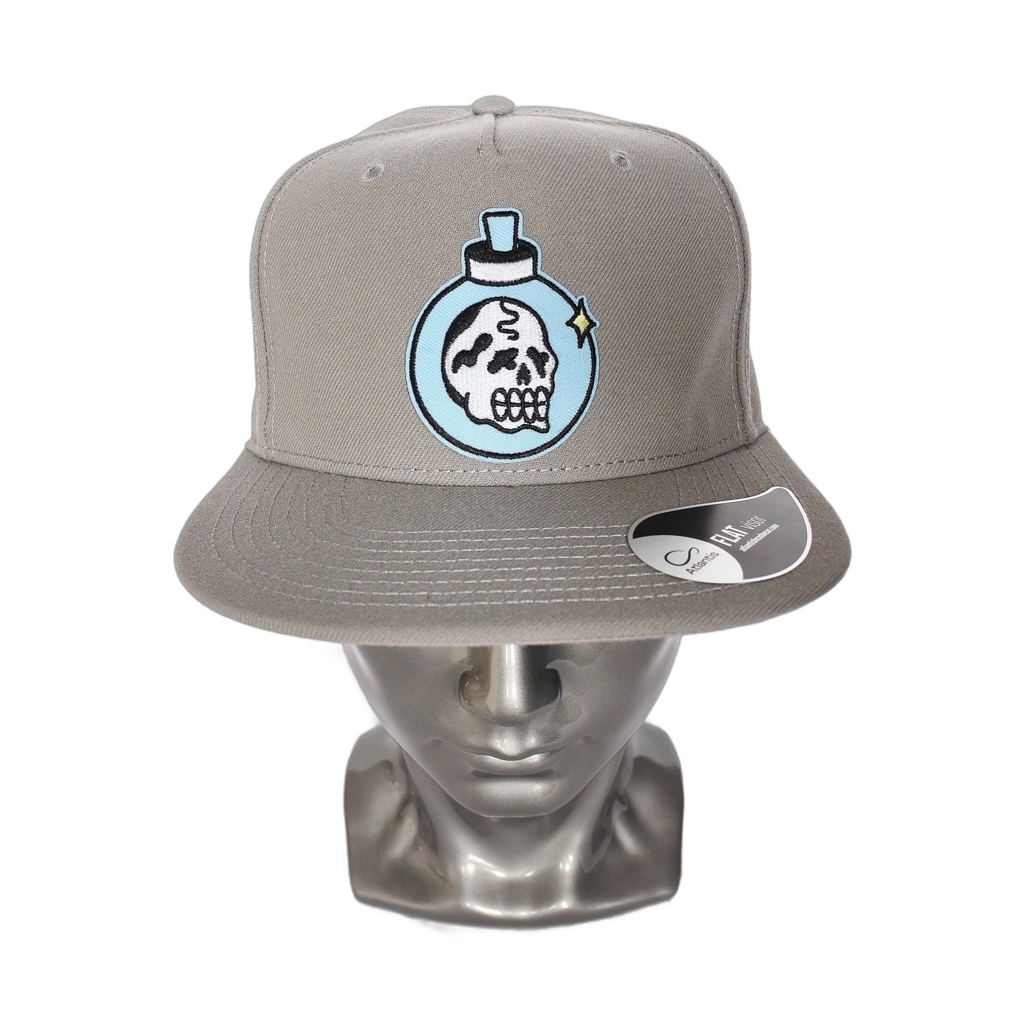 Snapback "Élixir Tête de Mort" (gris)