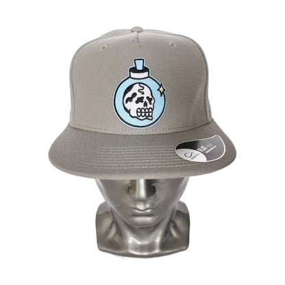 Snapback "Élixir Tête de Mort" (gris)