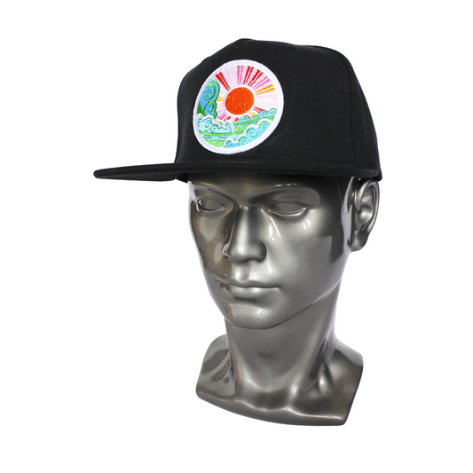 Snapback "Grande Vague & Soleil " (noir)