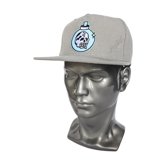 Snapback "Élixir Tête de Mort" (gris)