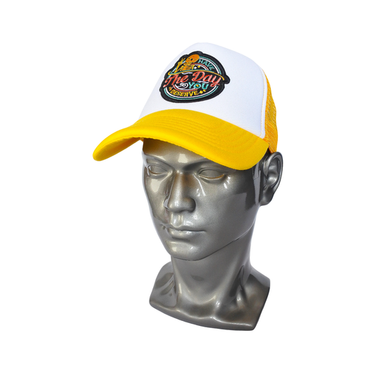 Casquette Trucker "Have The Day You Deserve" (Jaune/Blanc)