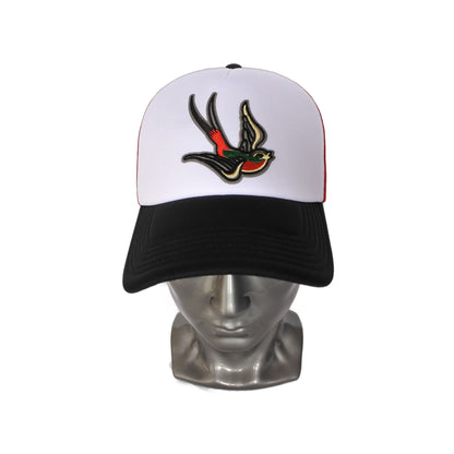 Casquette Trucker Tricolore - Patch Hirondelle "Old School