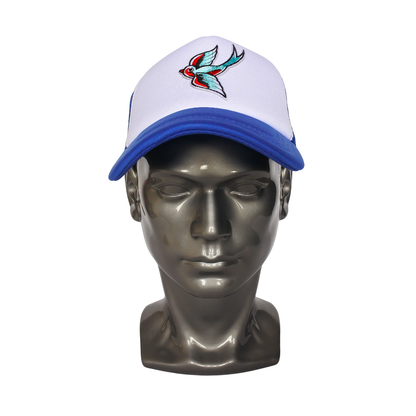 Casquette Trucker "Hirondelle Old School" (Bleu & Blanc)